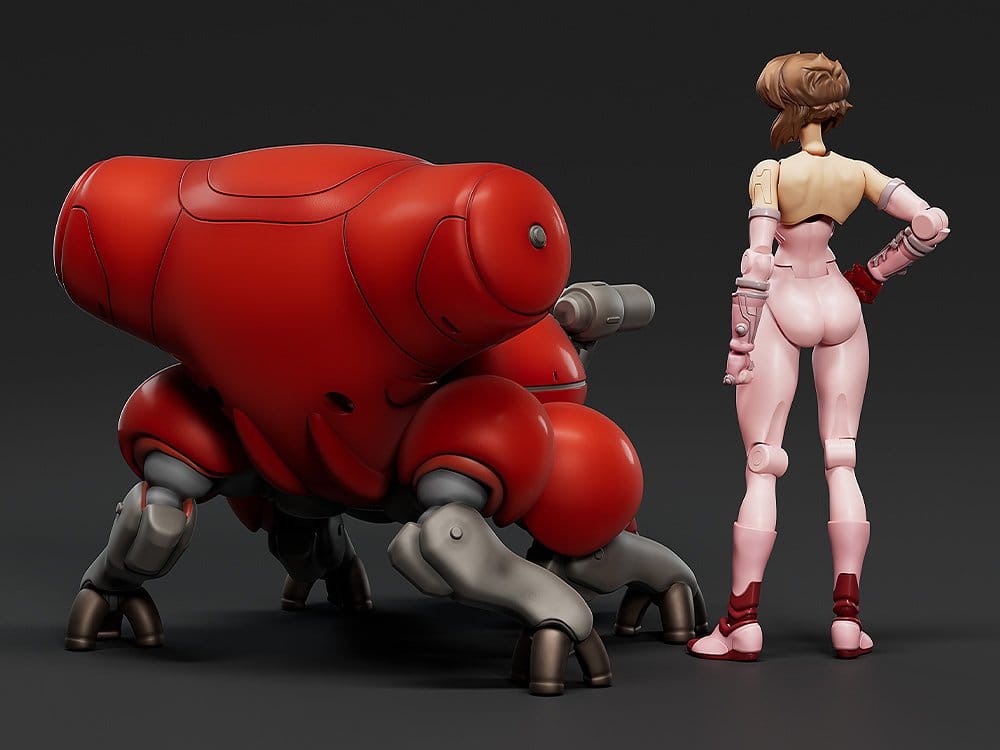 Ghost in the Shell PLAMAX minimum factory Plastmodellset Motoko Kusanagi med Fuchikoma 8 cm