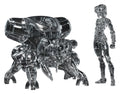 Ghost in the Shell PLAMAX minimum factory Plastic Model Kit Motoko Kusanagi with Fuchikoma: Thermo-Optical Camouflage Ver. 8 cm