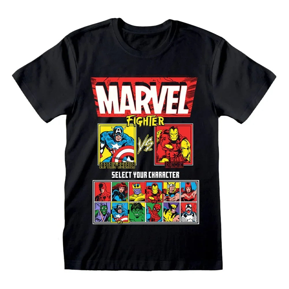Marvel T-Shirt Vs. Screen – Högkvalitativ och Officiell T-Shirt Heroes Inc