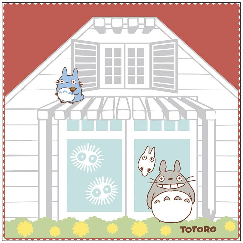 Studio Ghibli Mini Handduk - Min granne Totoro Satsuki & Mei's Hus 25 x 25 cm Marushin