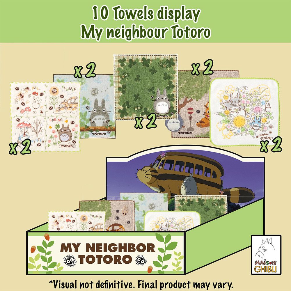 My Neighbor Totoro Mini Handdukar 25 x 25 cm - 10-pack Marushin