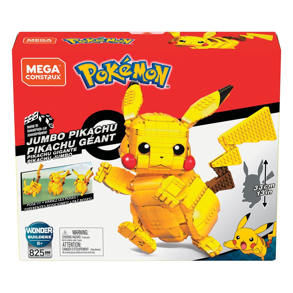 Pokémon Mega Construx Jumbo Pikachu Byggset 33 cm Mattel