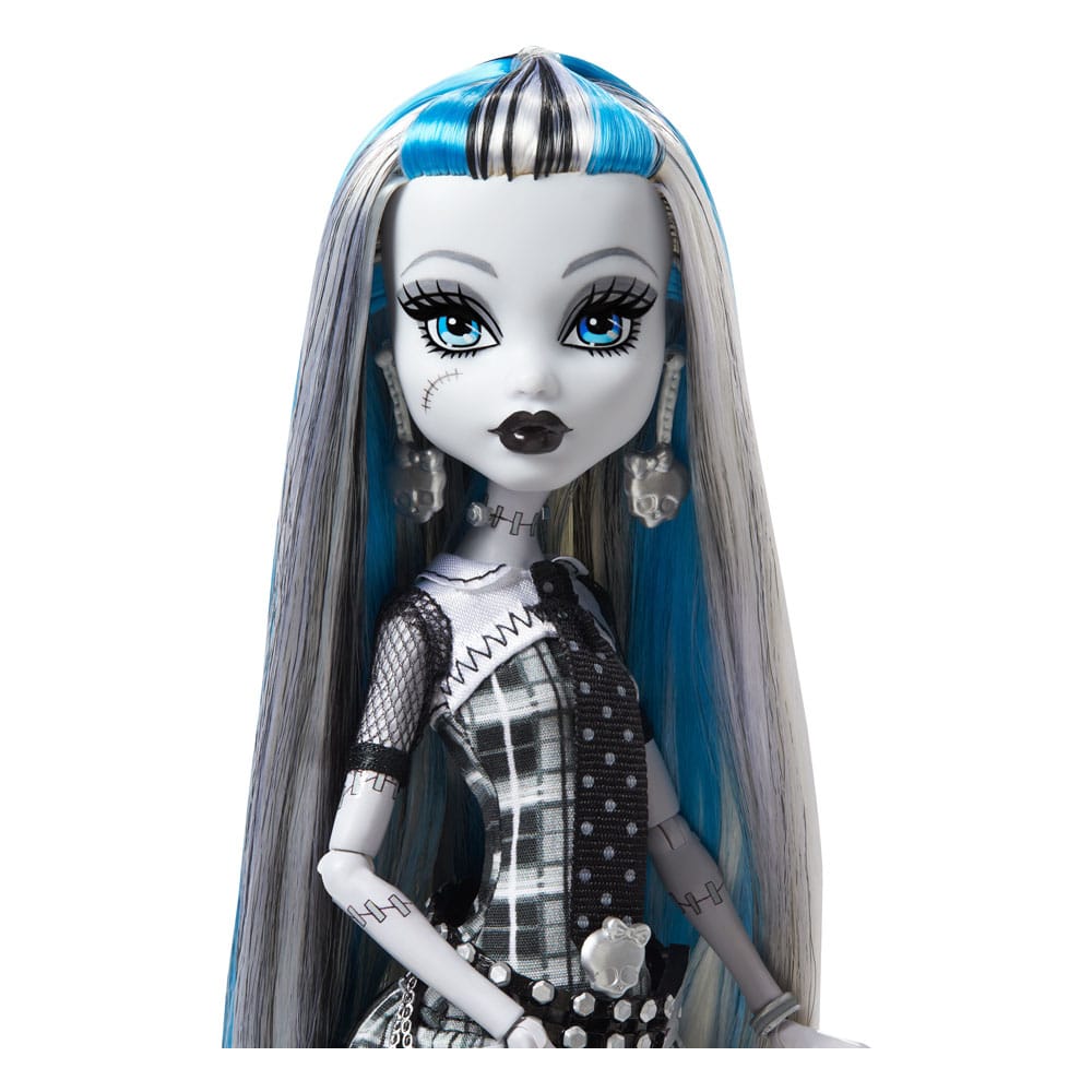 Monster High Reel Drama Doll Frankie Stein i svart och vitt Mattel
