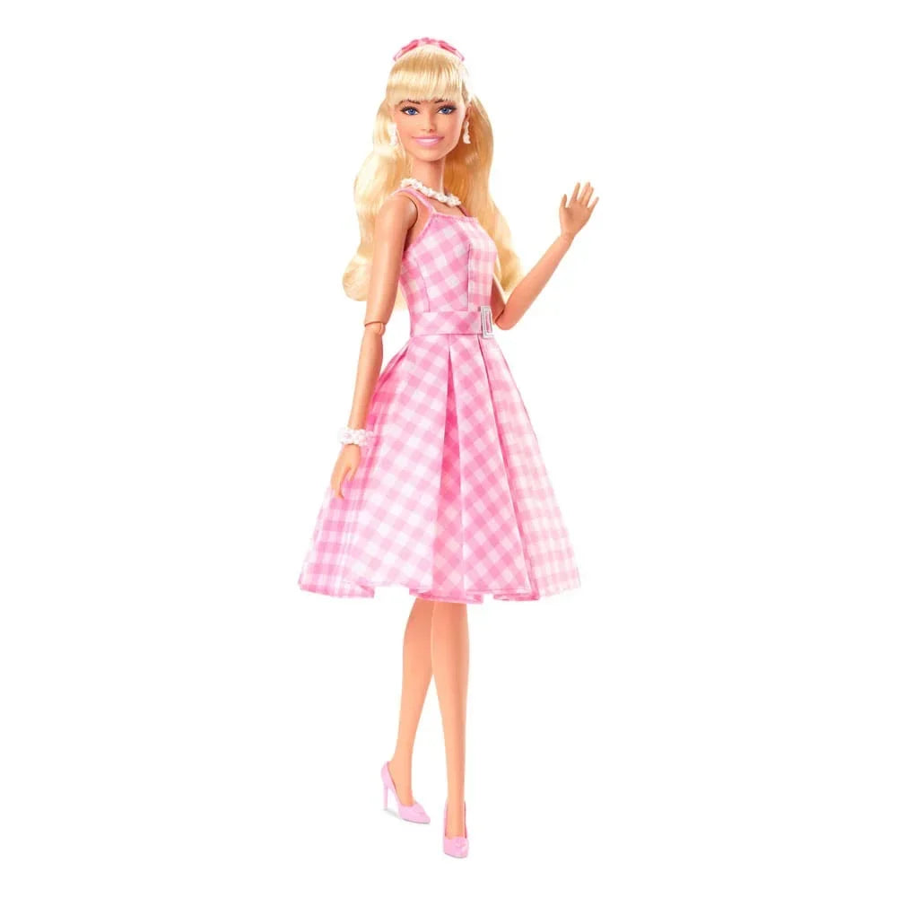 Barbie The Movie Doll Pink Gingham Dress