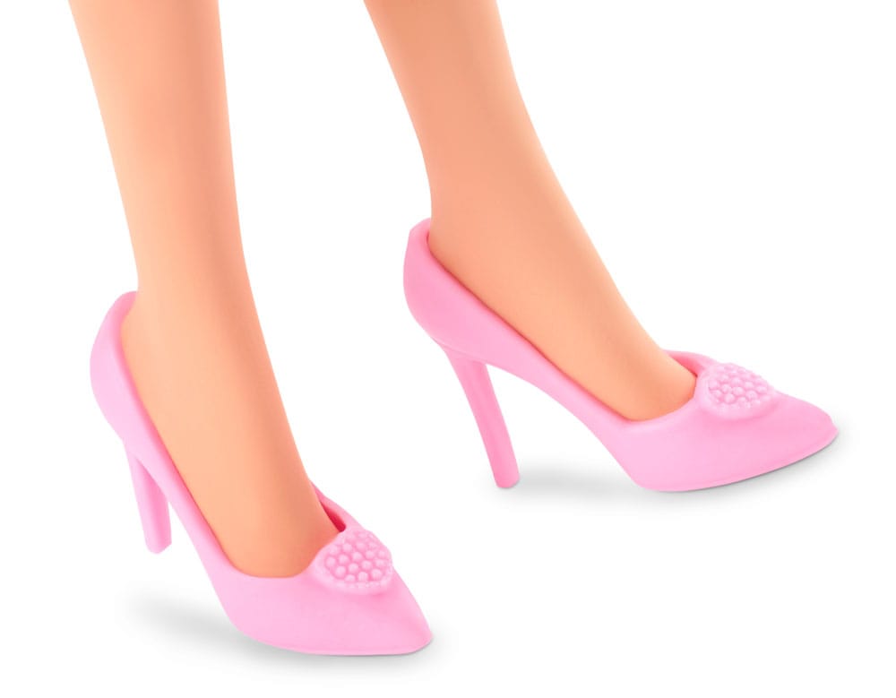 Barbie Film Docka i Rosa Gingham Klänning Mattel