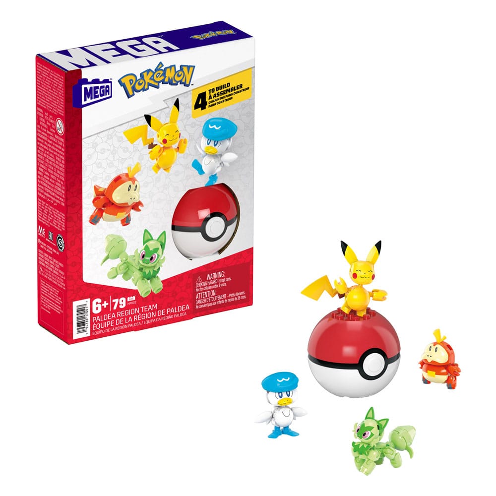 Pokémon Mega Construx Byggsats Paldea Region Team Mattel
