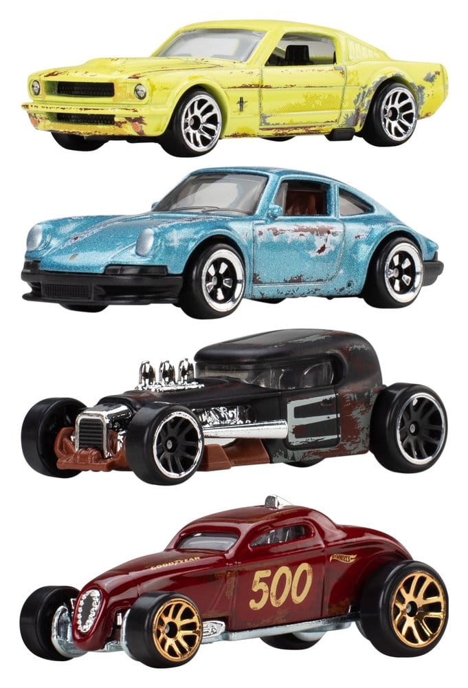 Hot Wheels Silver Series Die-Cast Vehicles in 1:64 Scale Vintage 979K Assortment (10)