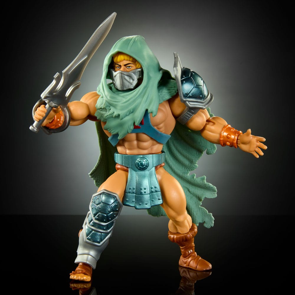 MOTU x TMNT: Turtles of Grayskull Stealth He-Man Actionfigur 14 cm Mattel