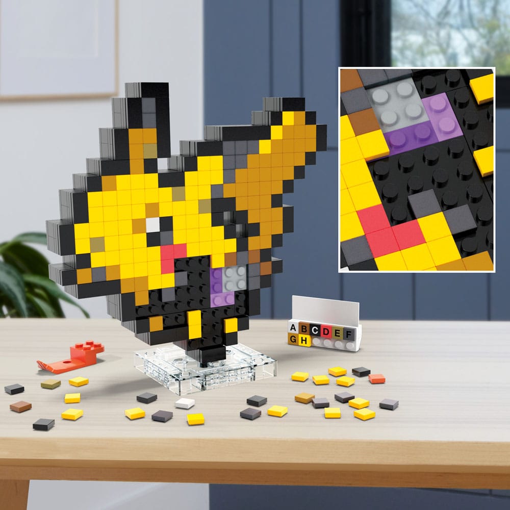 Pokémon MEGA Byggset Pikachu Pixel Art Mattel