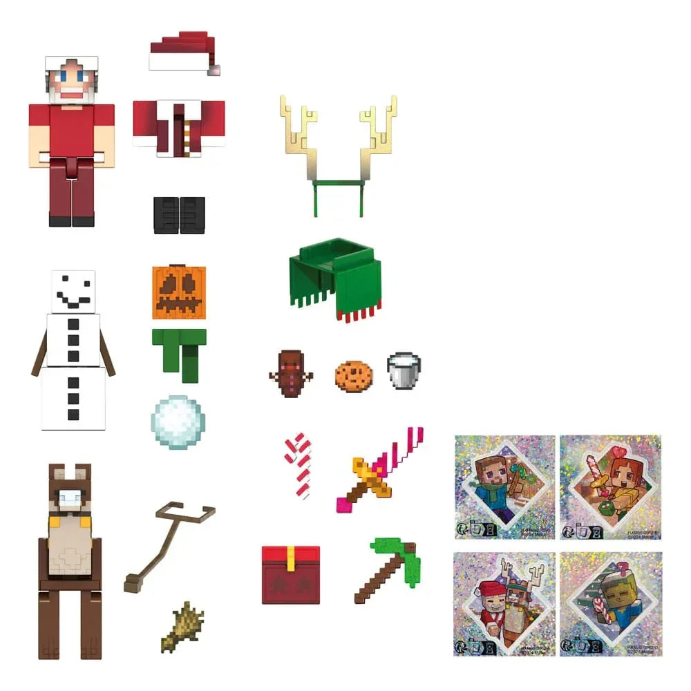 Minecraft Advent Calendar - Roligt Julkalender med Figurer och Tillbehör Mattel