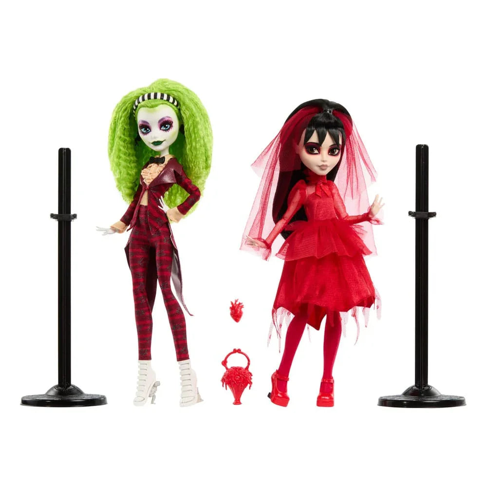 Beetlejuice Beetlejuice Monster High Skullector Docka 2-Pack Betelgeuse & Lydia 25 cm Mattel