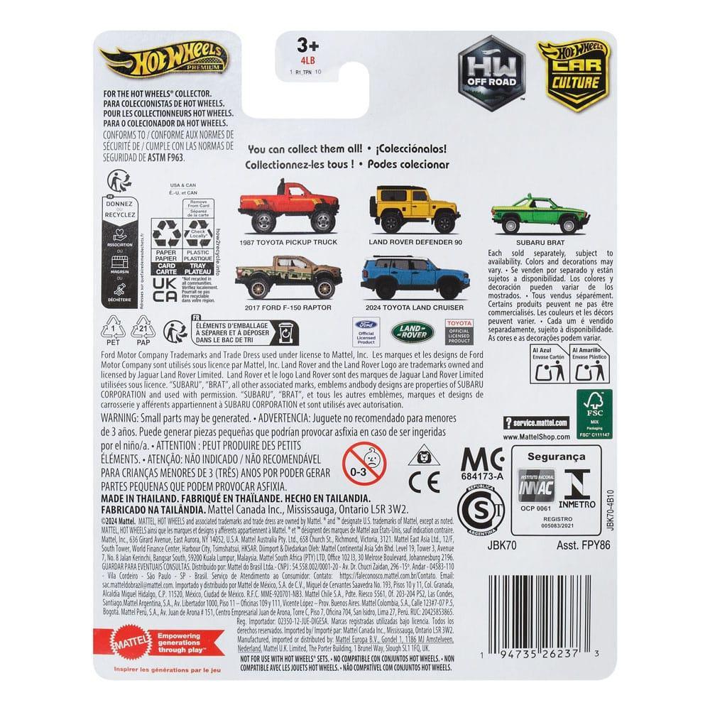 Hot Wheels Premium Car Culture Diecast 1/64 Ford F-150 Raptor Mattel
