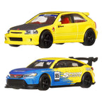 Hot Wheels Premium Car Culture 2-Pack: '99 Honda Civic Type R (EK9) Mattel