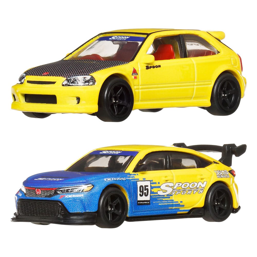 Hot Wheels Premium Car Culture 2-Pack: '99 Honda Civic Type R (EK9) Mattel