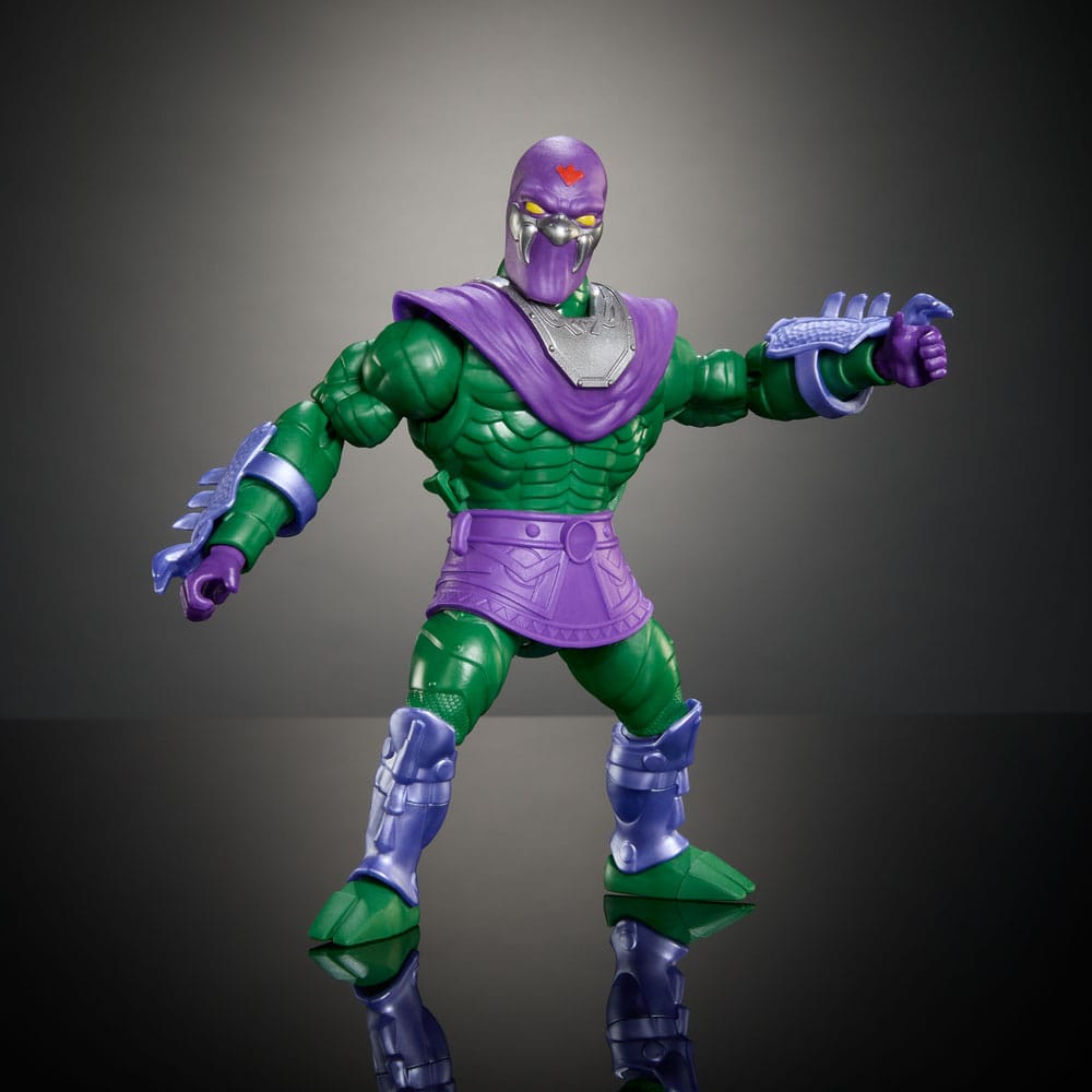 MOTU x TMNT: Turtles of Grayskull Deluxe Action Figur King Hiss 14 cm Mattel