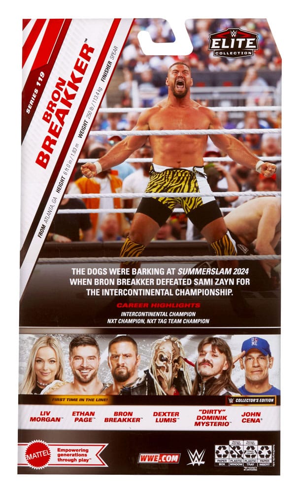 WWE Elite Collection Action Figur Bron Breakker 15 cm Mattel