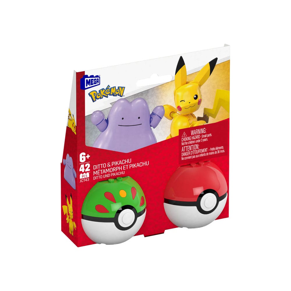 Pokémon MEGA Byggset Poké Ball Samling: Pikachu & Ditto Mattel
