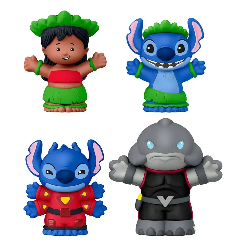 Lilo & Stitch Fisher-Price Little People Mini Figurer 4-Pack 7 cm Mattel