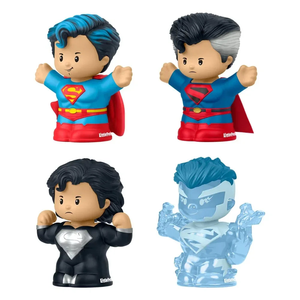 DC Comics Fisher-Price Little People Superman Mini Figures 4-Pack Mattel