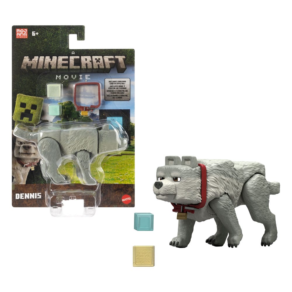 Minecraft Movie Actionfigur Dennis the Varg 10 cm Mattel