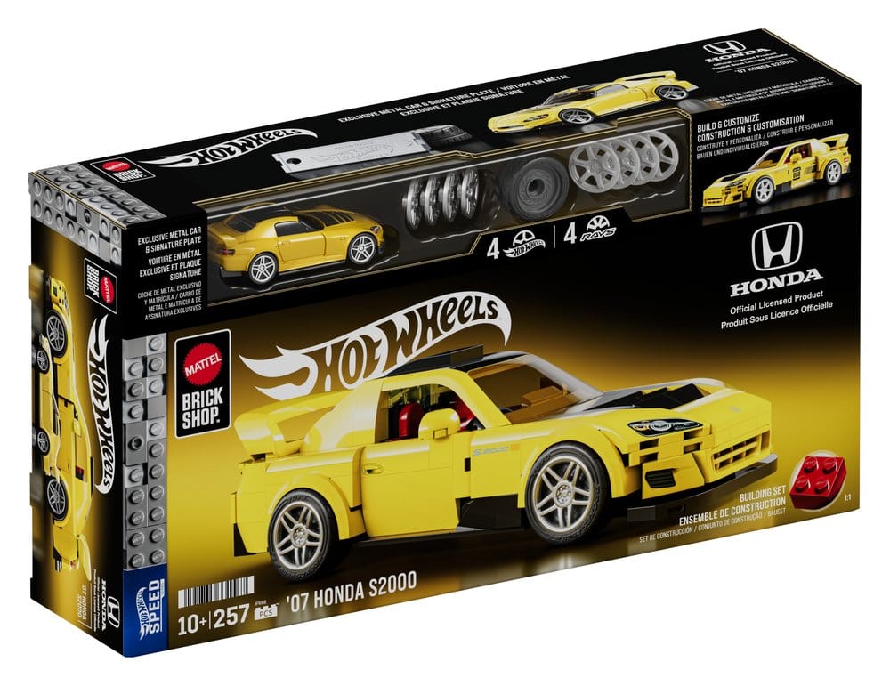 Hot Wheels Speed Series Mattel Brick Shop Byggset 1/32 '07 Honda S2000