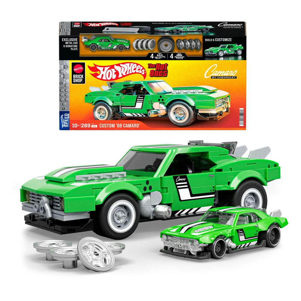 Mattel Brick Shop Hot Wheels Speed Series Byggset 1/32 Custom '68 Camaro