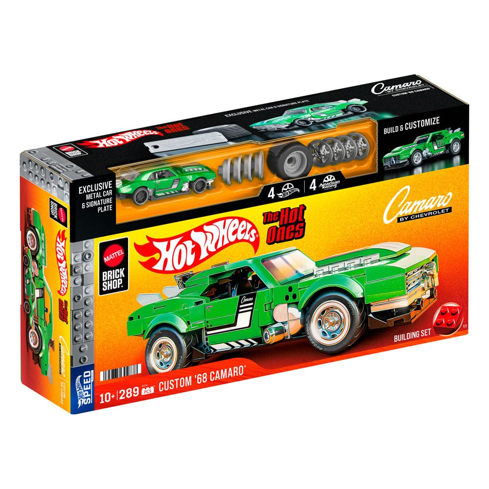 Mattel Brick Shop Hot Wheels Speed Series Byggset 1/32 Custom '68 Camaro