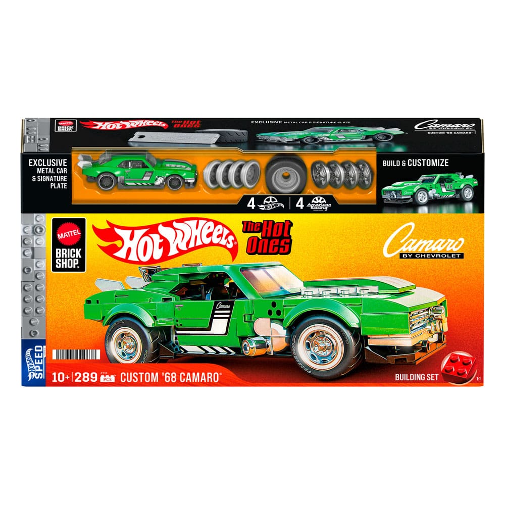 Mattel Brick Shop Hot Wheels Speed Series Byggset 1/32 Custom '68 Camaro