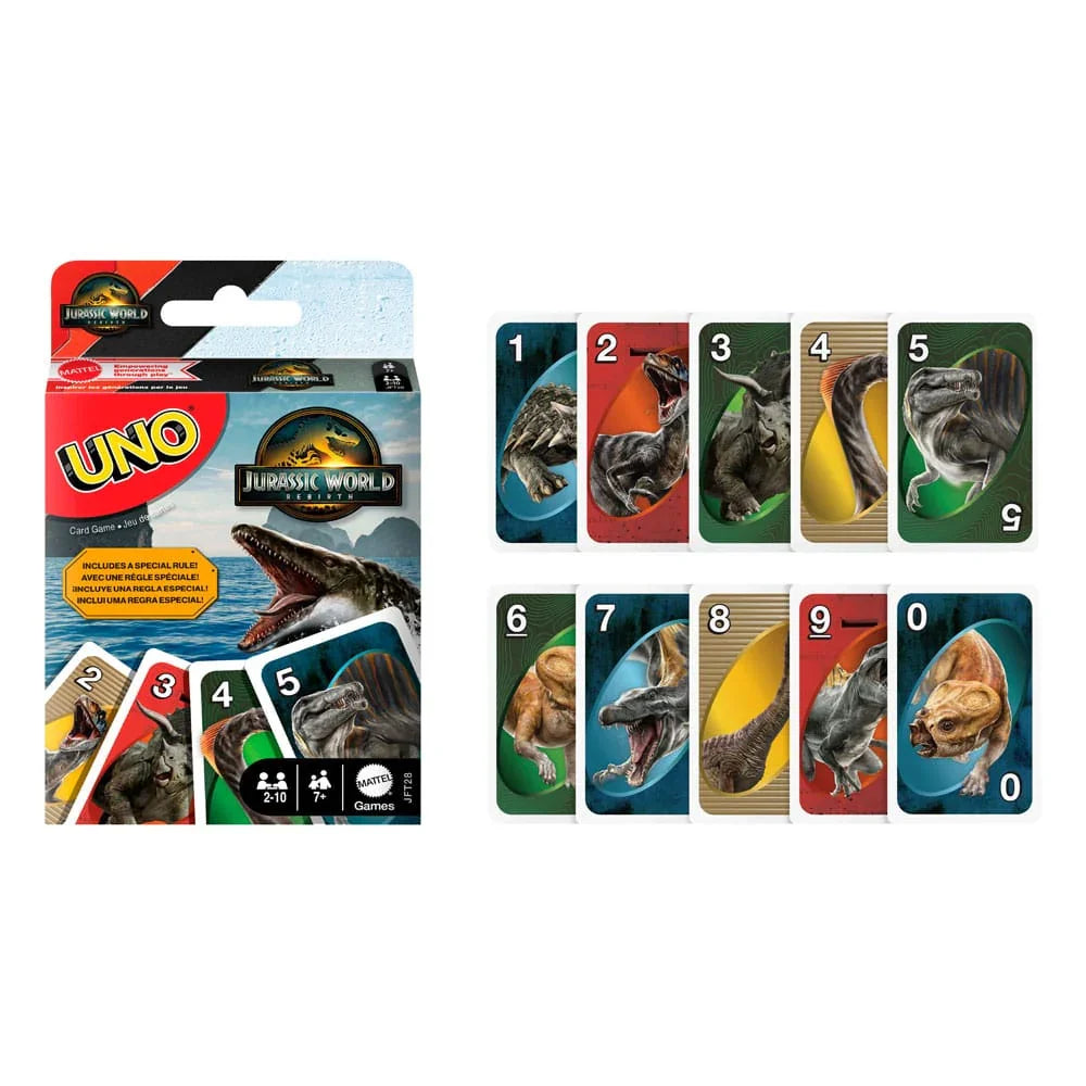 Jurassic World Rebirth UNO Kortspel Mattel