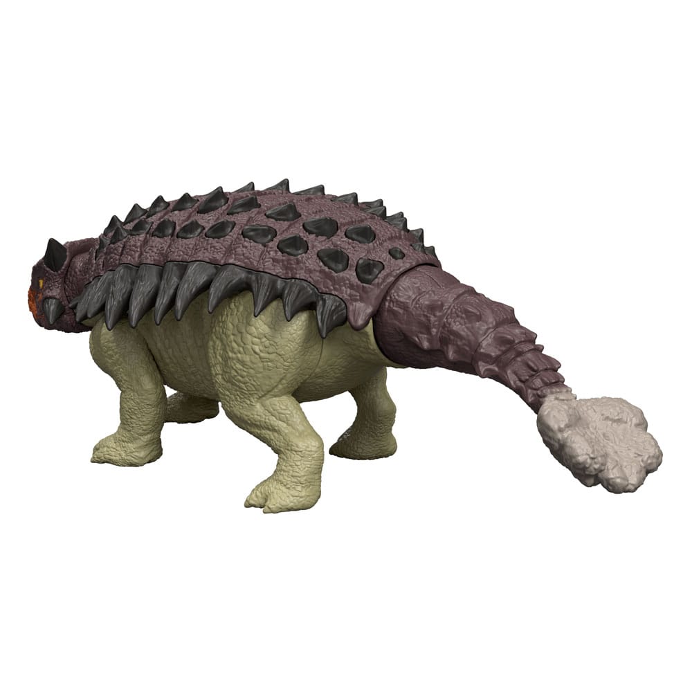 Jurassic World Rebirth Action Figur med Ljud Ankylosaurus 7 cm Mattel