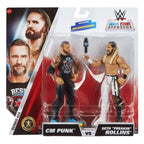 WWE Main Event Showdown Action Figur: CM Punk vs Seth 'Freakin' Rollins 2-Pack 15 cm Mattel