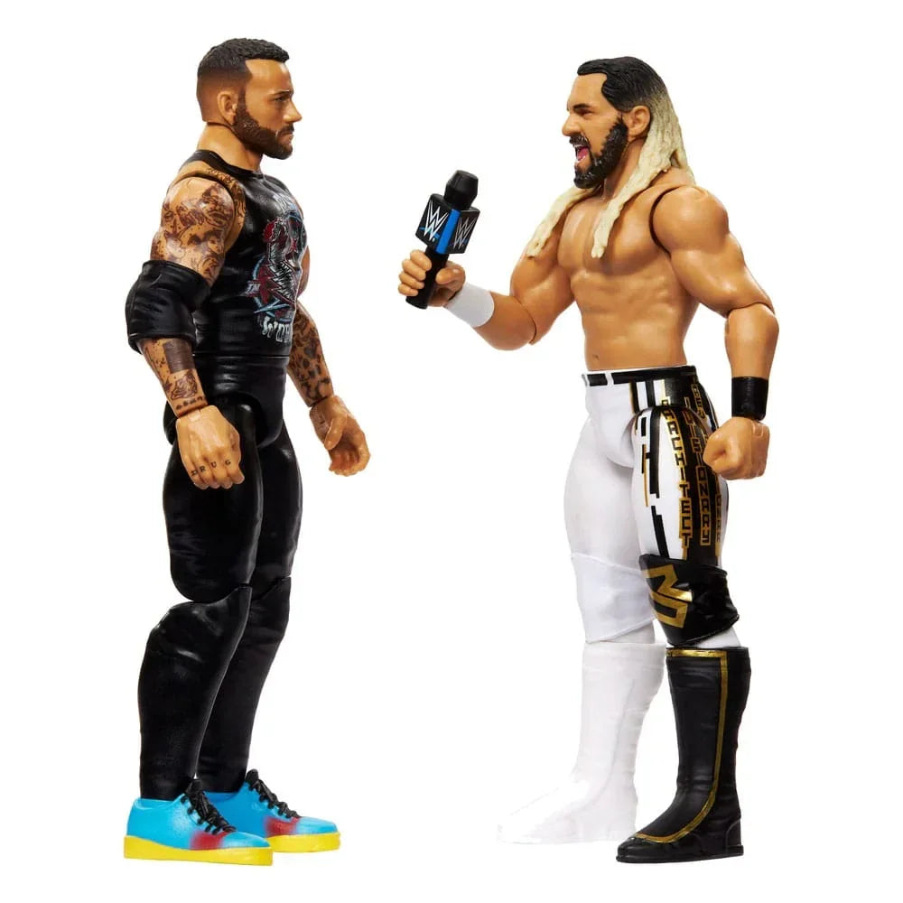 WWE Main Event Showdown Action Figur: CM Punk vs Seth 'Freakin' Rollins 2-Pack 15 cm Mattel