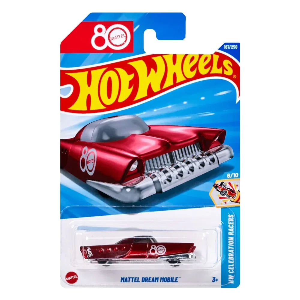 Hot Wheels HW Celebration Racers Diecast Modellauto 1/64 - 80-årsjubileum av Mattel Dream Mobile Mattel