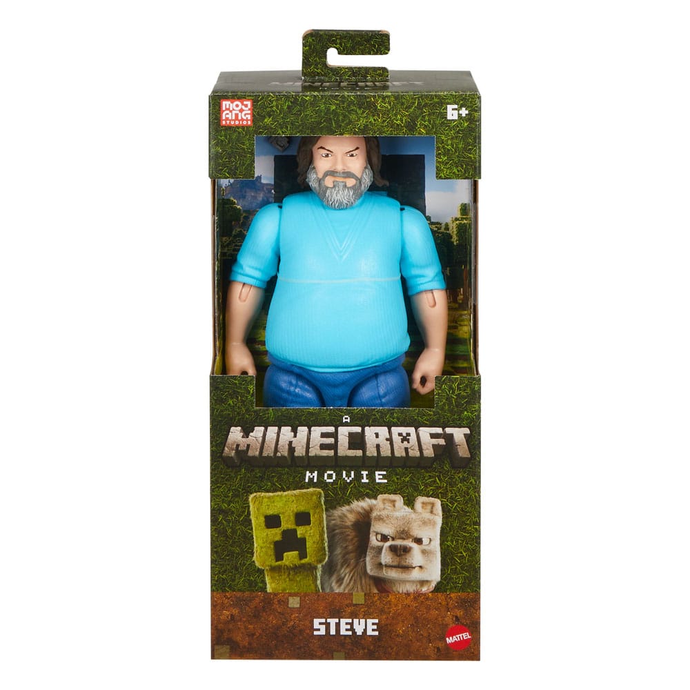Minecraft Movie Action Figure Large Steve 30 cm Mattel