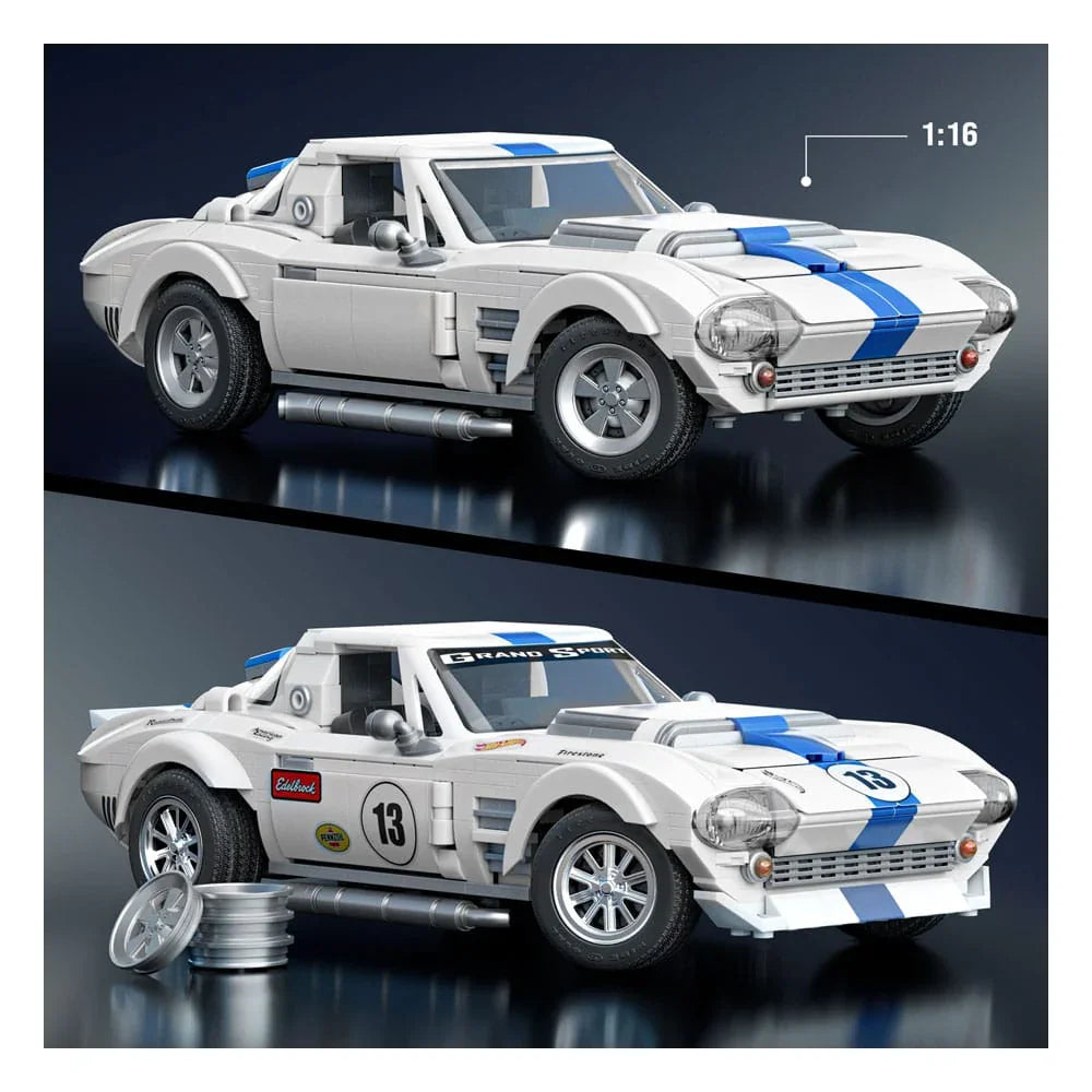 Mattel Brick Shop Hot Wheels Elite Series Byggsats 1/16 Corvette Grand Sport Mattel