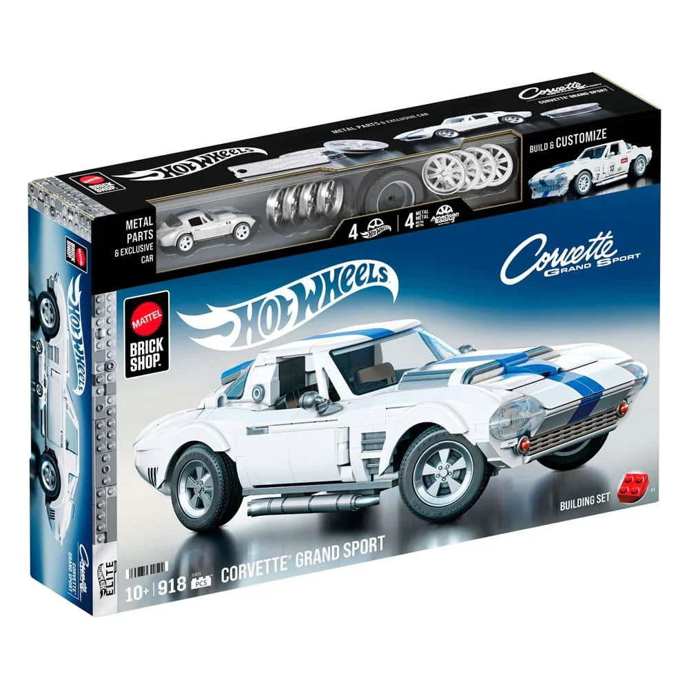 Mattel Brick Shop Hot Wheels Elite Series Byggsats 1/16 Corvette Grand Sport Mattel