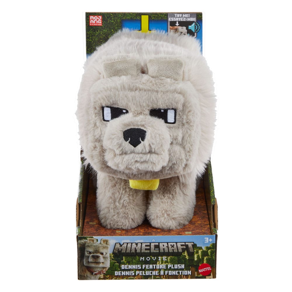 Minecraft Movie Plush Figur Dennis the Wolf 20 cm Mattel