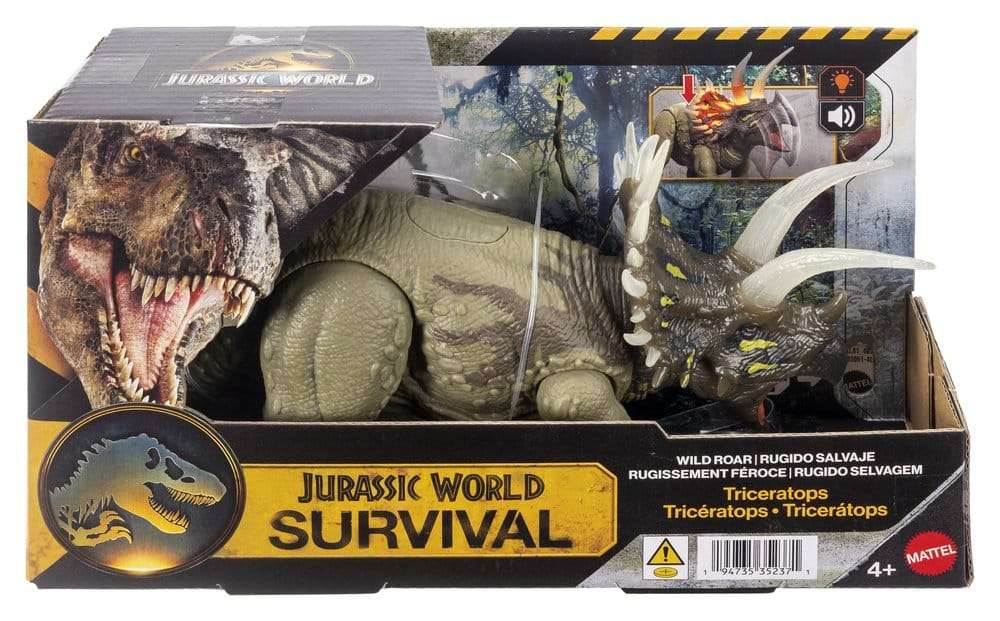 Jurassic World: Survival actionfigur Wild Roar Triceratops 31 cm