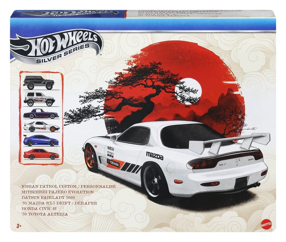 Hot Wheels Silver Series 6-Pack Die-Cast Vehicles 1/64 Gator In Japan