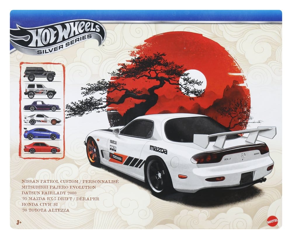 Hot Wheels Silver Series 6-Pack Die-Cast Vehicles 1/64 Gator In Japan