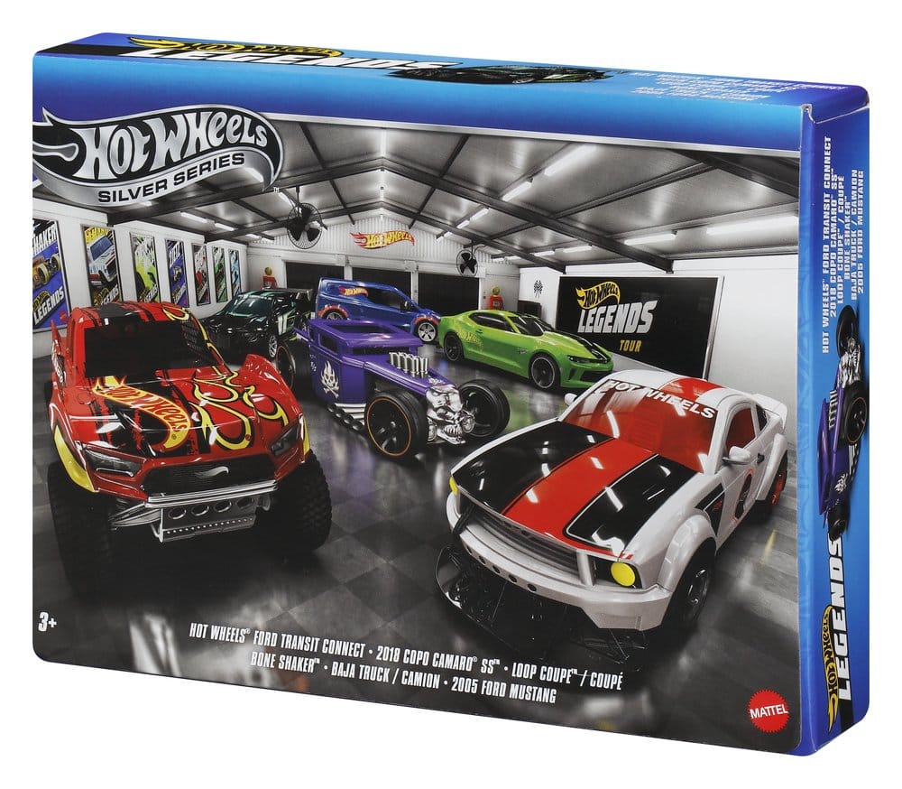 Hot Wheels Silver Series Quick Release Die-Cast Vehicles 6-Pack 1/64 Legends