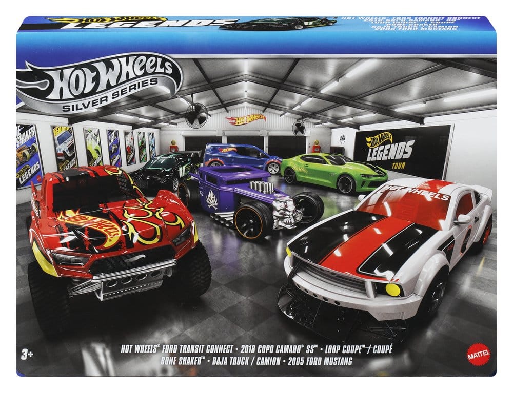 Hot Wheels Silver Series Quick Release Die-Cast Vehicles 6-Pack 1/64 Legends