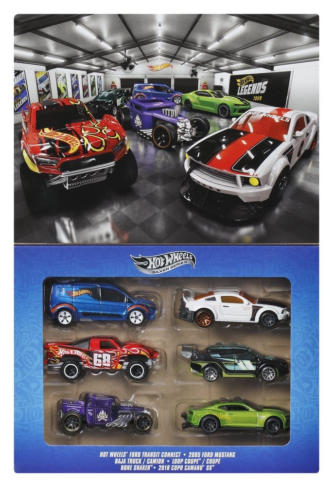 Hot Wheels Silver Series Quick Release Die-Cast Vehicles 6-Pack 1/64 Legends