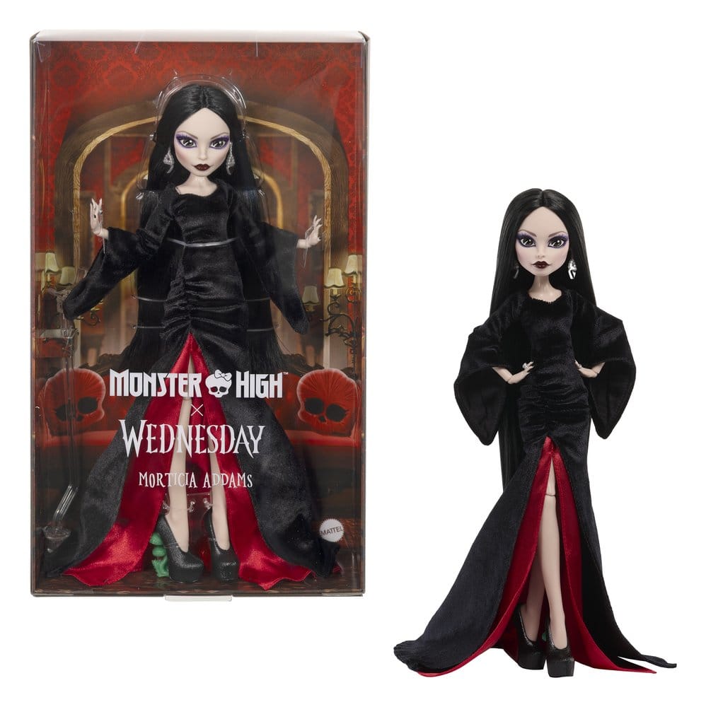 Monster High x Wednesday Samlardocka Morticia Addams