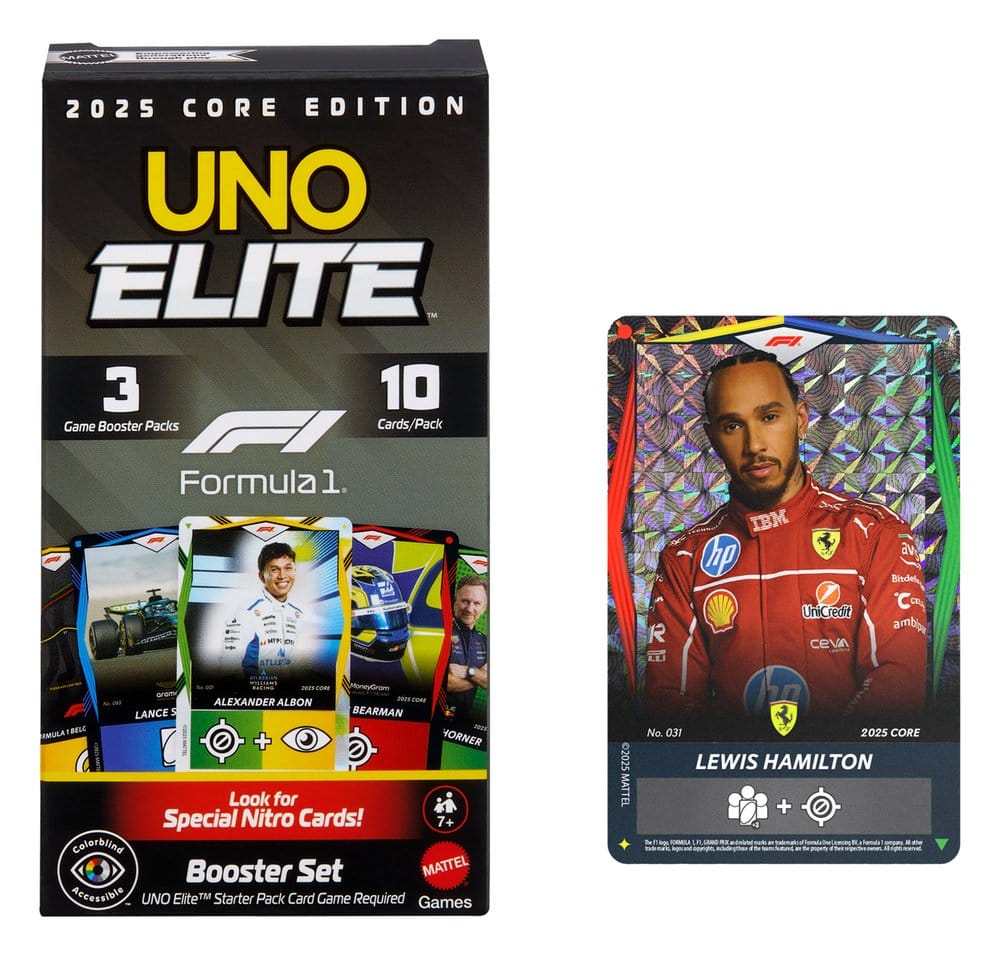Formula 1 UNO Card Game Elite F1 Booster Set