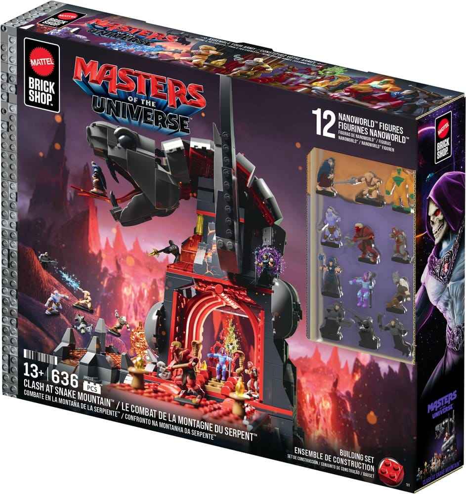 Masters of the Universe Mattel Brick Shop Byggsats Snake Mountain