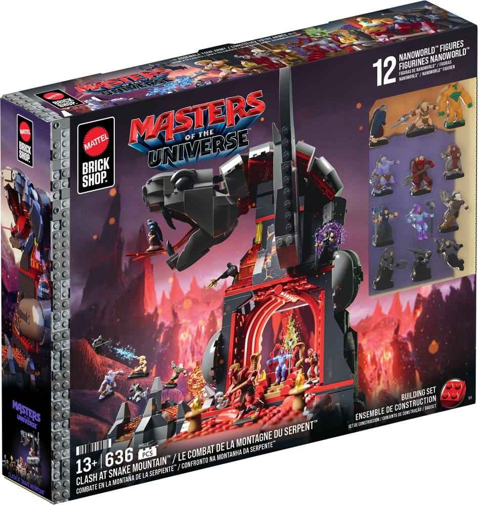 Masters of the Universe Mattel Brick Shop Byggsats Snake Mountain