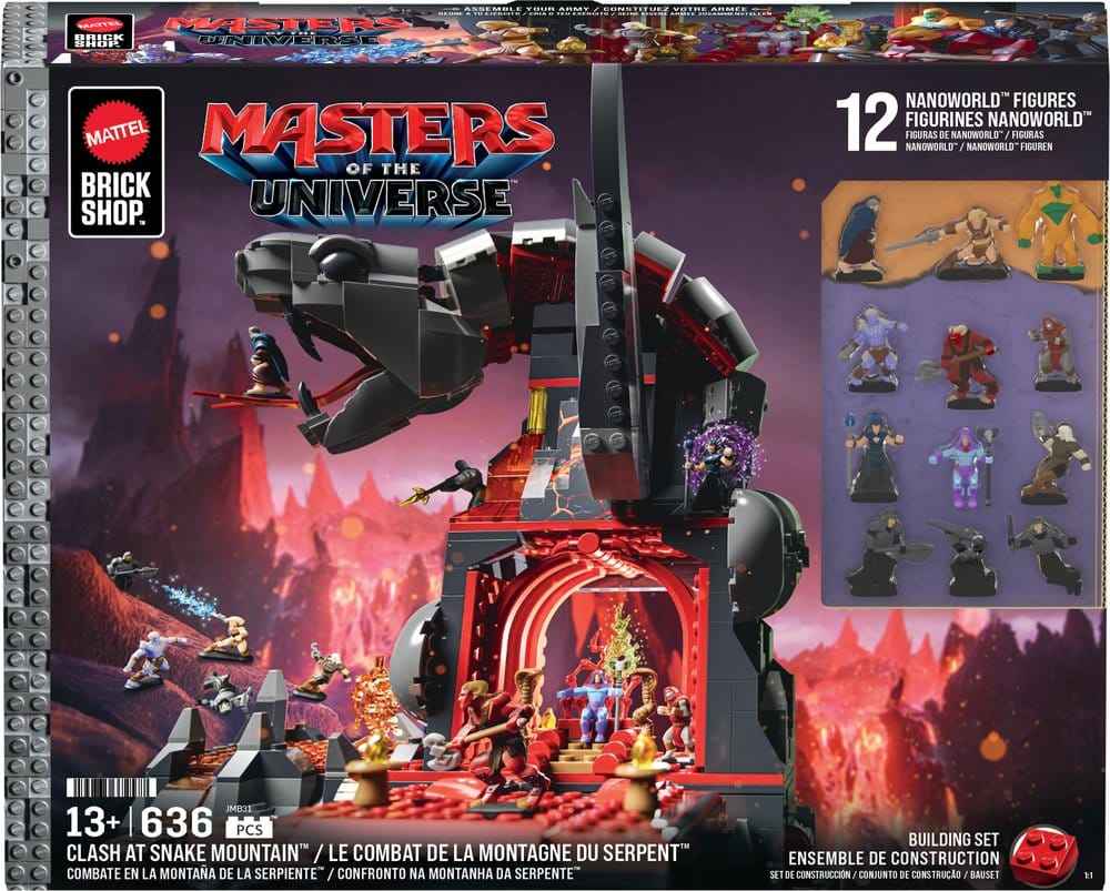 Masters of the Universe Mattel Brick Shop Byggsats Snake Mountain