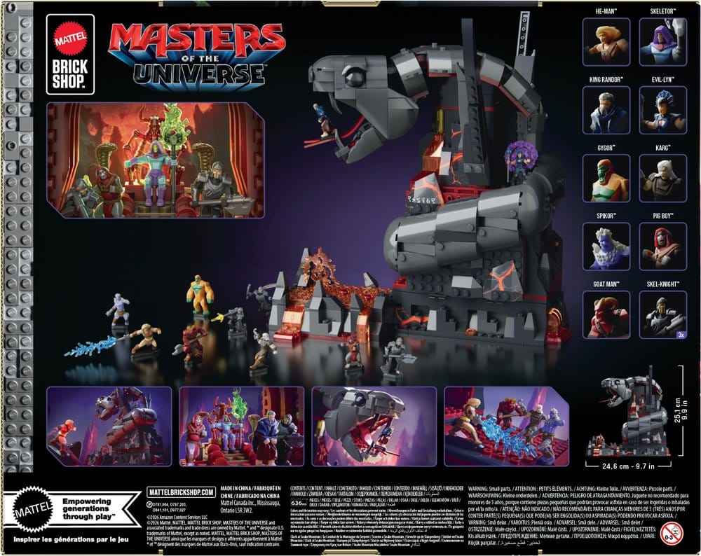 Masters of the Universe Mattel Brick Shop Byggsats Snake Mountain
