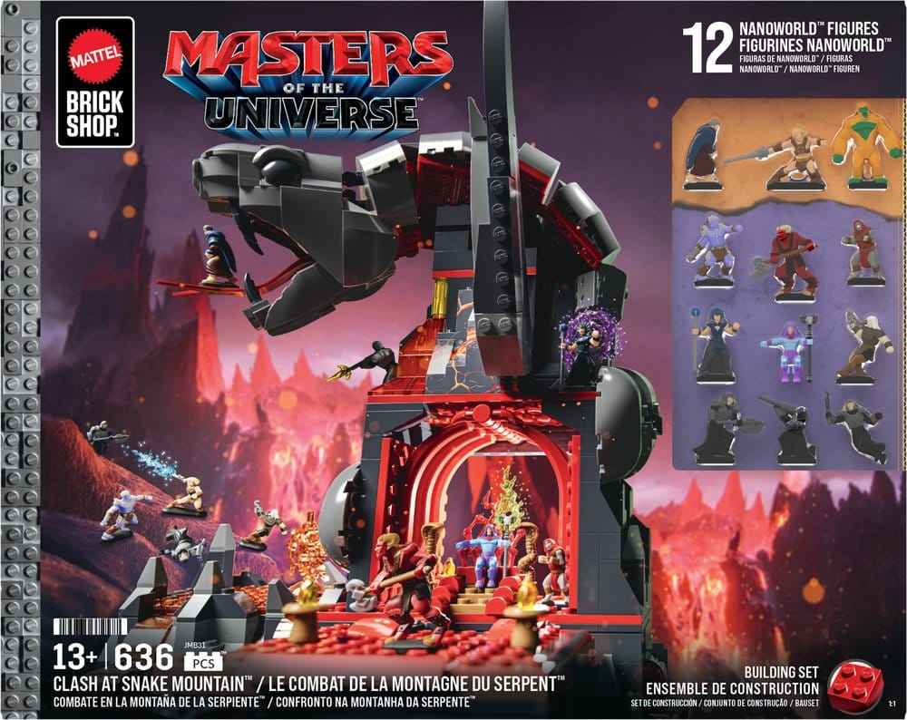 Masters of the Universe Mattel Brick Shop Byggsats Snake Mountain